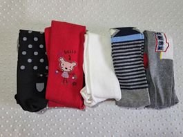 NEU! 5x Strumpfhosen Paket Babys Gr. 74/80