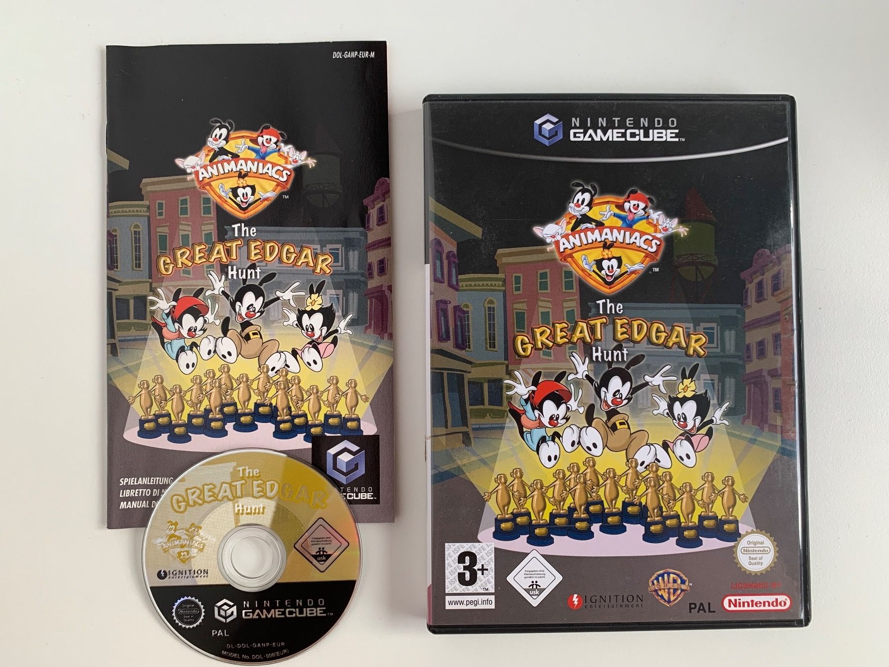 Nintendo Jeux: Nintendo GameCube ANIMANIACS The Great Edgar Hunt – D'occasion à Kaiseraugst par Marsupower