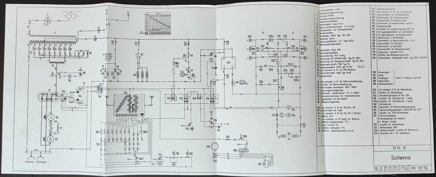 Documenti: BLS Schema Te 2/2 33 - Technisches Dokument – Usato da Biberist venduto da Slick 1