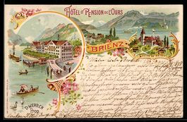 Litho Brienz, Hotel et Pension de l'Ours