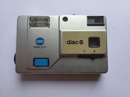 Minolta Disc-5 Disc-Kamera mit Blitz #109