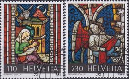 2022, Nr.1925+1926 (Weihnachten) mit Ersttags-Eck-Stempel.