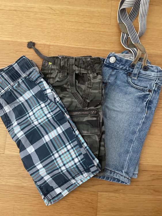 2x Baby Kurz-Latzhosen Sommer - Jeans Overalls Für Jungen & Mädchen In 6 Farben