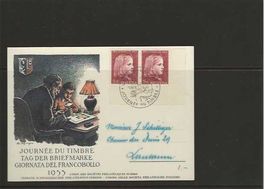 carte journée du timbre 1953