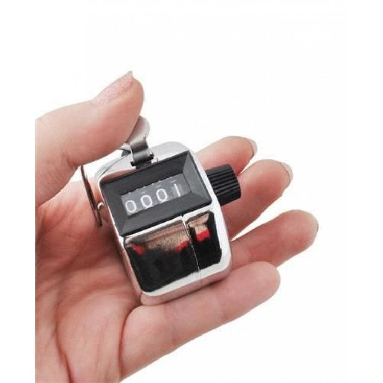 4-stelliger Handzähler Aus Edelstahl - Manueller Klickzähler Für Sport & Events