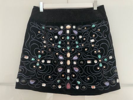 Ganni Samt Rock / velvet skirt