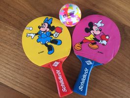 Kinder Tischtennis Ping Pong Set Disney Schildkröt mit Ball