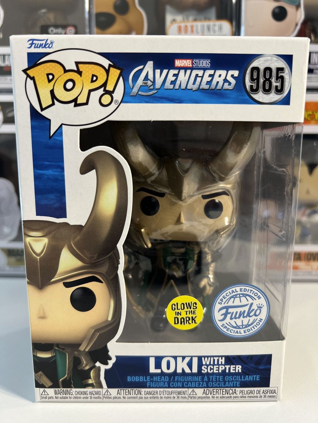 Funko Figuren: Funko POP! Marvel The Avengers Loki with Scepter Limitée – Neu und originalverpackt aus Le Mouret von perfectbijou