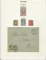 1912 - 1915 Vorläufer Pro Juventute Brief J2 Paar Kat. 360.-
