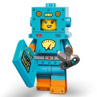 CARDBOARD ROBOT LEGO MINIFIGURE 71034 SERIE 23 open bag