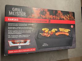 GRILLMEISTER Holzkohlegrill mit Aktivbelüftung – Unbenutzt