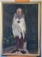 Hans SISA-PÖTSCHER (1948) Gemälde trauriger Clown