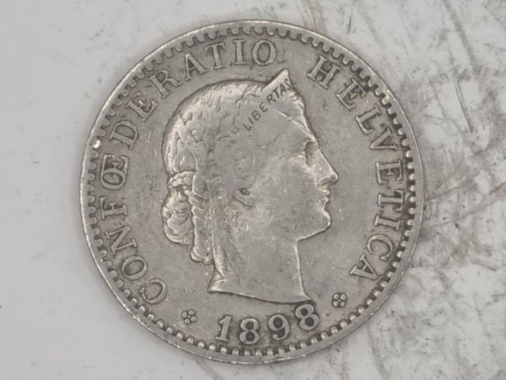 Tutti le monete: 20 rappen 1898 seltene Jahre – Usato da Bure venduto da chap981