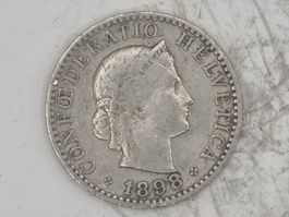 20 rappen 1898 seltene Jahre