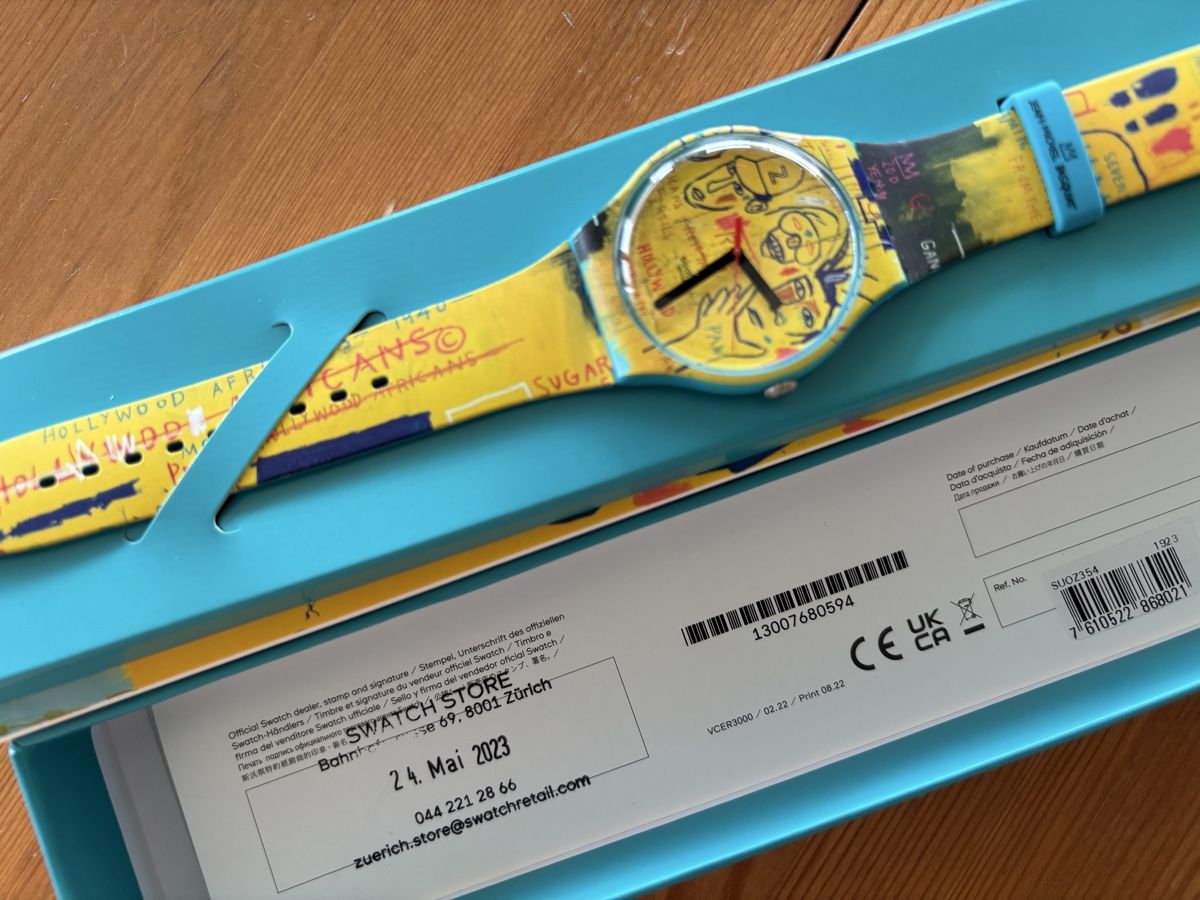 Swatch Montres: Swatch Art Basquiat gelb – Neuf (Voir description) à Zürich par SimonSaint 2