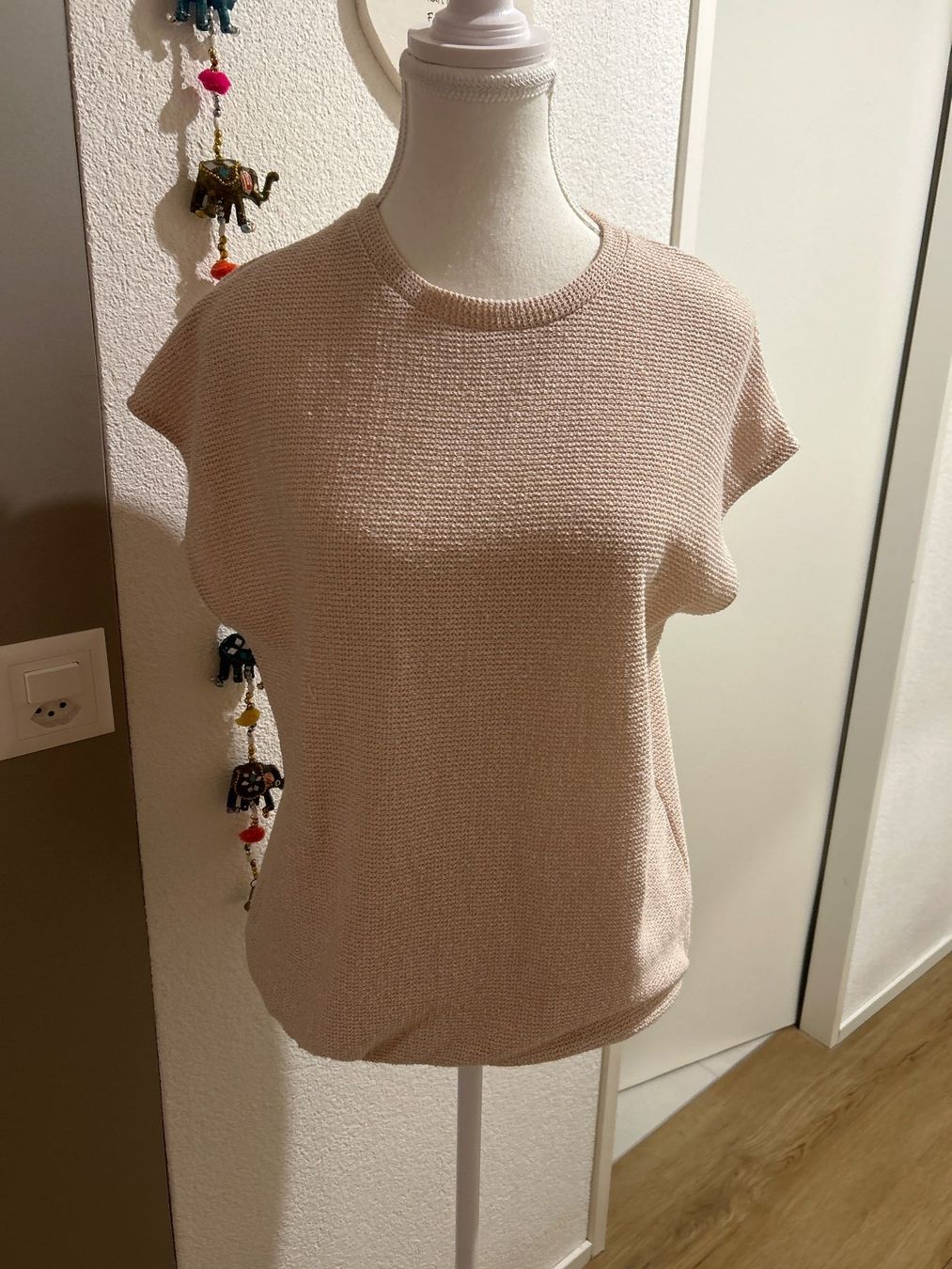 Pulls & Sweat-shirts: Damen kurzarm Pulli lachs/rosa  Gr. M mit Gummizug – Neuf (Voir description) à Brunnen par Nala2929 3