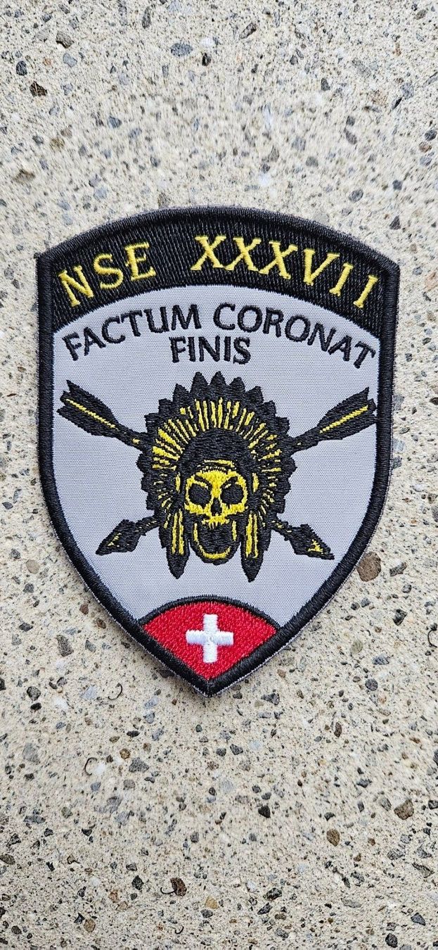 Schweizer Armee Placchette & Badge: *** Swisscoy Badge mit Klett *** – Nuovo e nell'imballaggio originale da Riedholz venduto da fr_sIruP