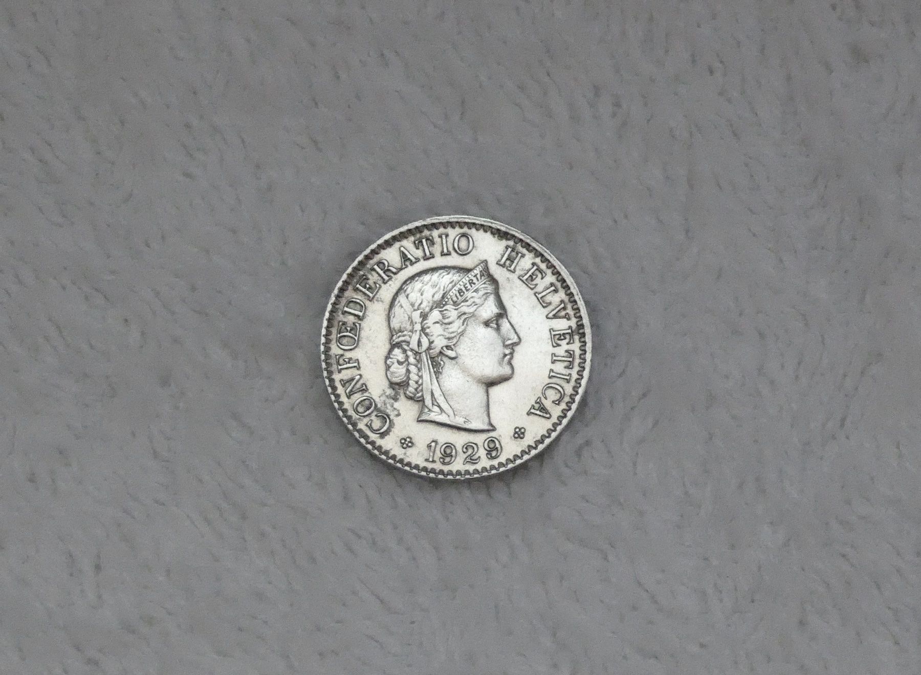 Tutti le monete: 5 centimes/Rappen 1929 – Usato da Nyon venduto da Ilmi09