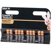 10 Stück Duracell Simply Batterien AAA