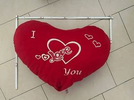 I love you Plüsch Herzkissen Dekoration