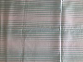 Baumwollstoff mint-weiss, Retro aus den 1960er-Jahren