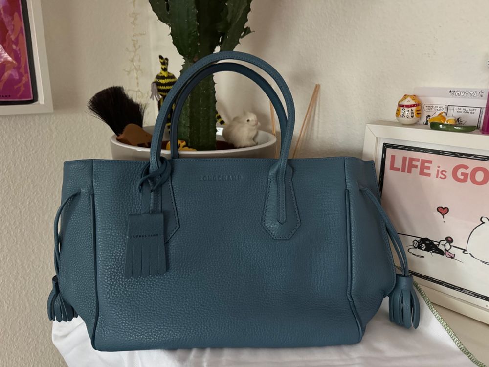 LONGCHAMP Penelope Medium Tote Bag Shopper Blau wNEU Kaufen auf Ricardo