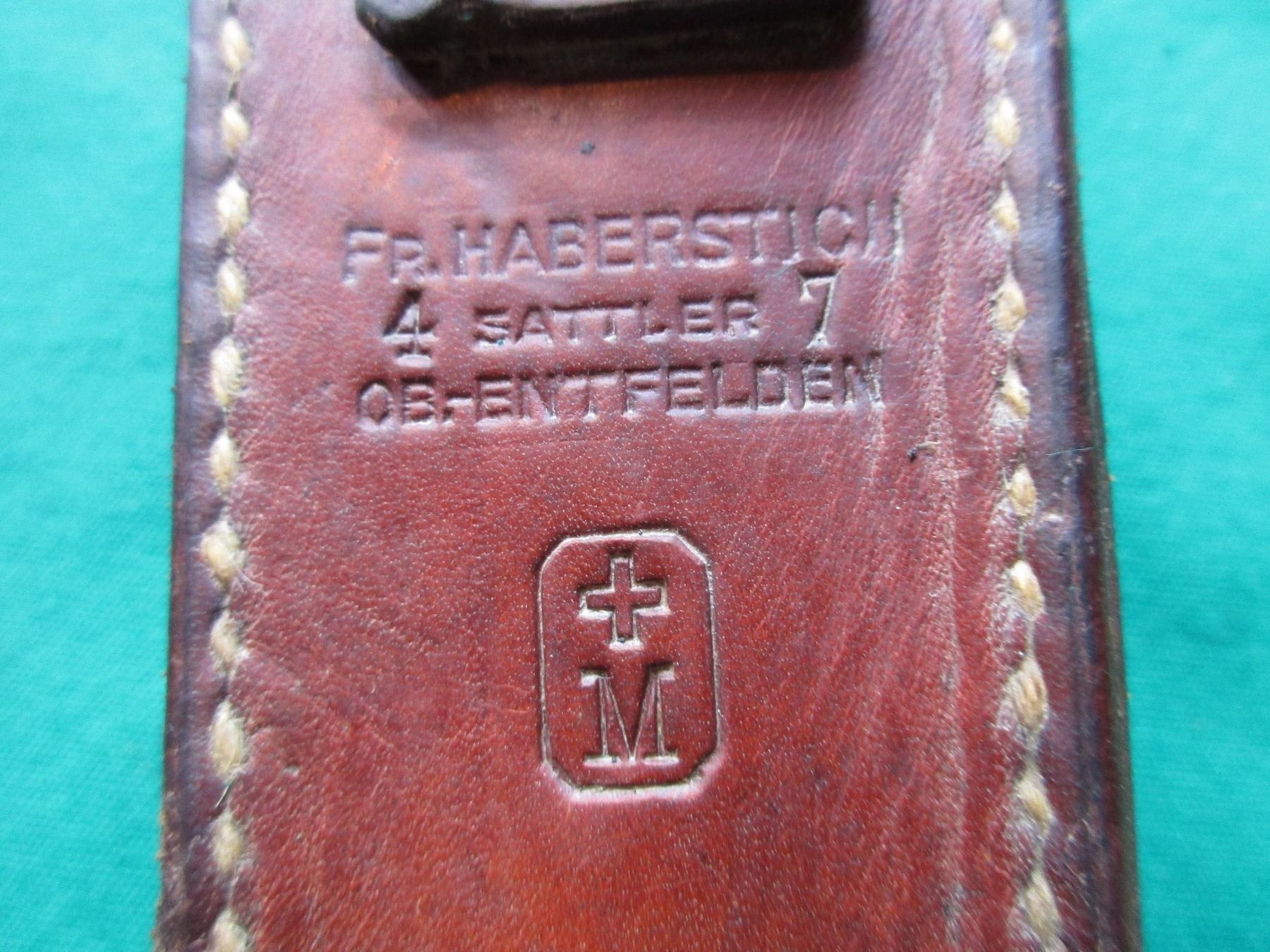 Schweizer Armee Armi bianche: Futteral zu Schiessbecher K31, 1947 – Usato da Bowil venduto da vifi01 3