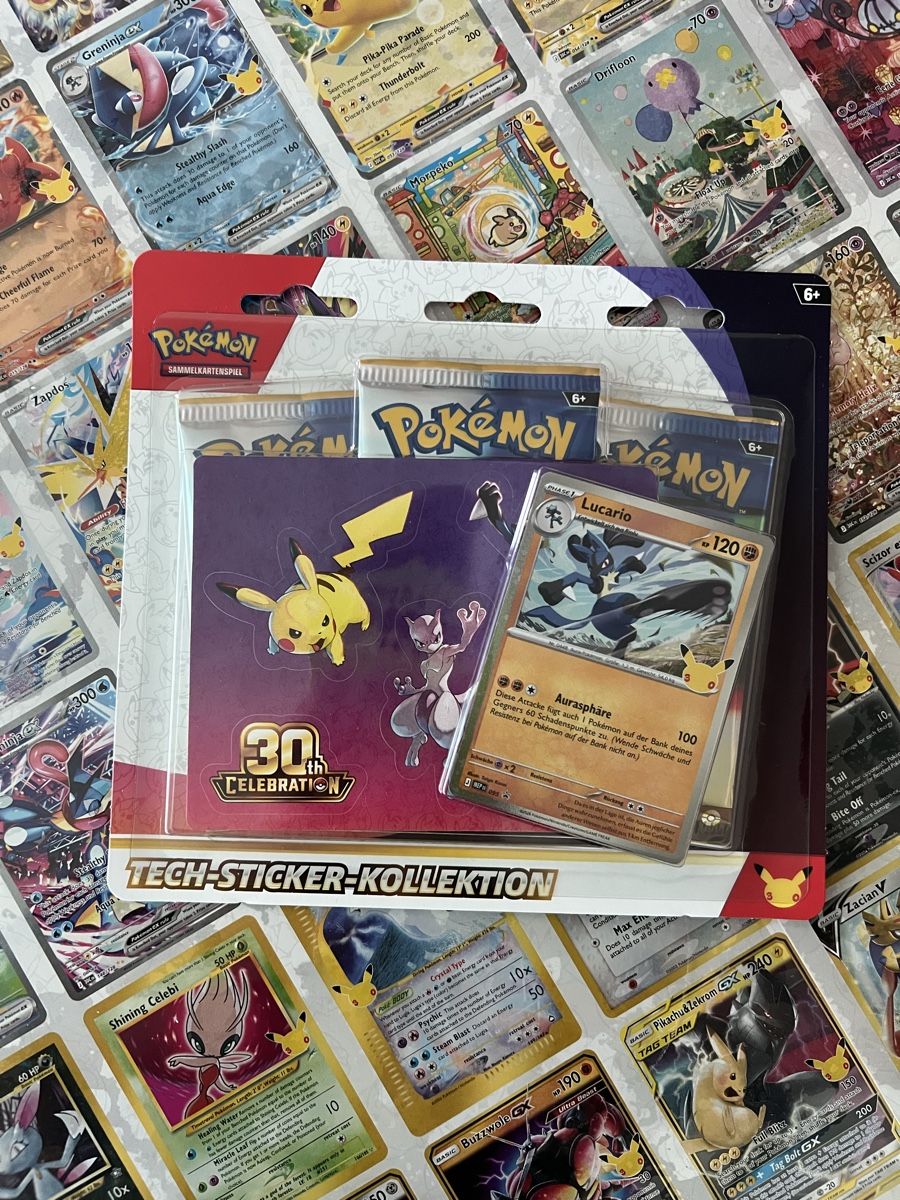 Pokémon Carte collezionabili: Pokemon 30th Celebration Tech-Sticker-Collection DE – Nuovo e nell'imballaggio originale da Ehrendingen venduto da Pokemama