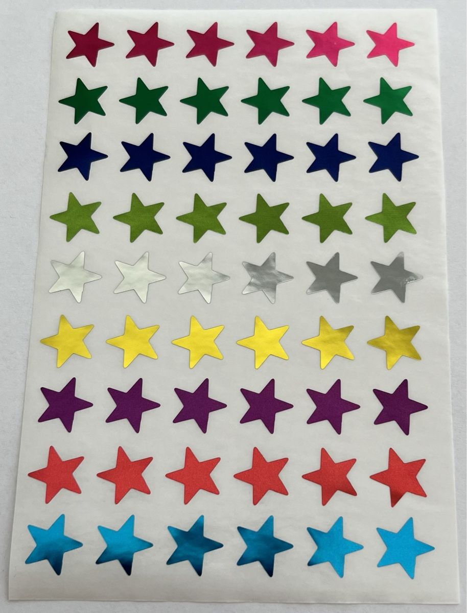Sticker: Bunte Sterne Sticker selbstklebend – Nuovo (secondo la descrizione) da Menziken venduto da Bastelchaos