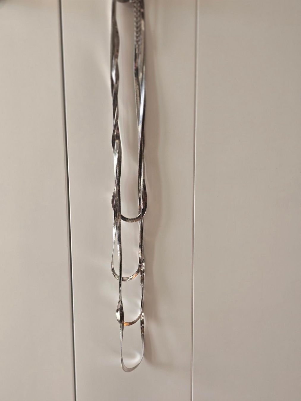 Catenine: Collier multi-rangs argenté! Long, Élégant et Chic! – Usato da Zürich venduto da dum_x5xn 1