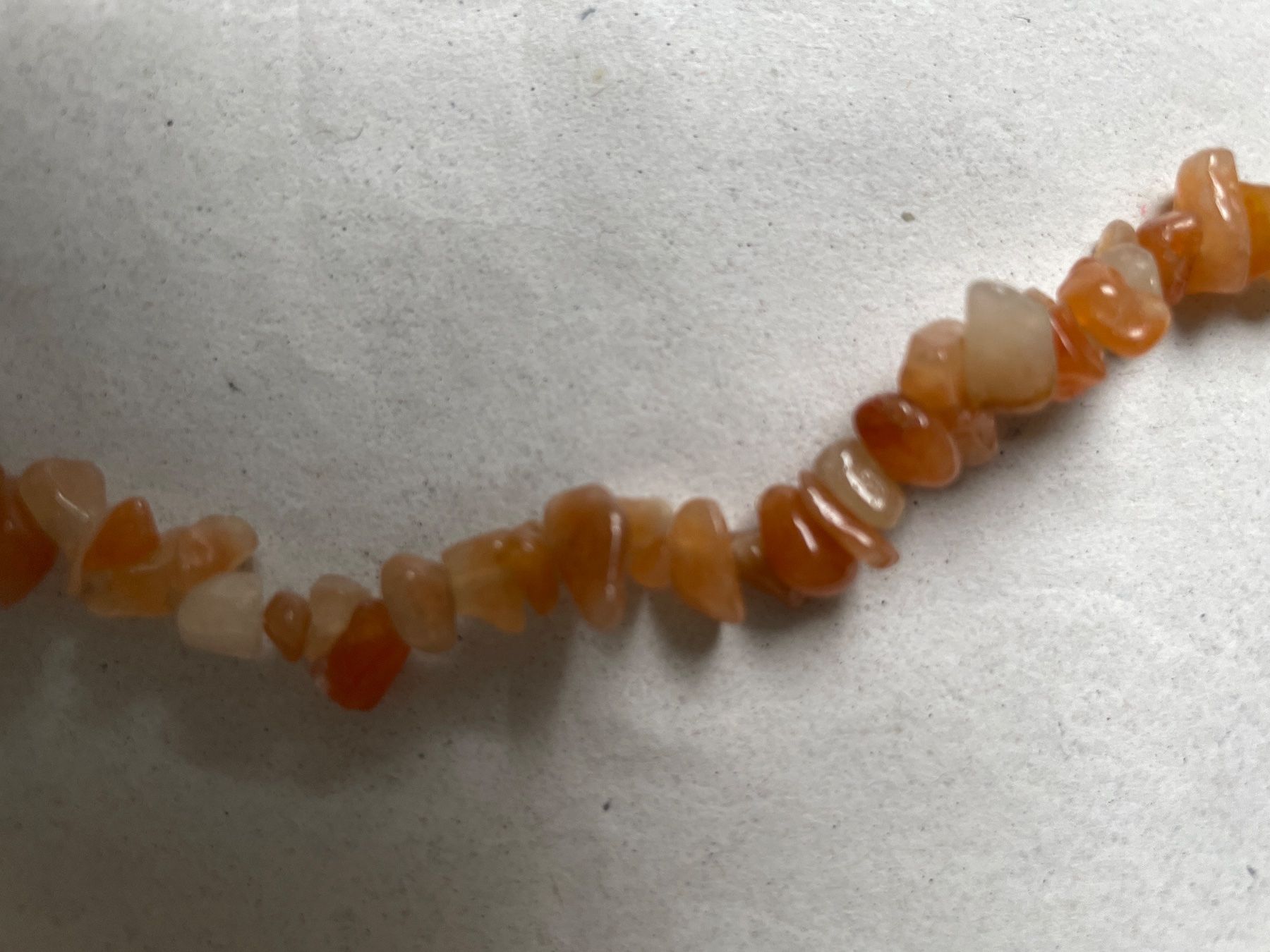 Catenine: Kette (Karneol oder Bernstein?) Splitterkette, Boho Chic – Nuovo (secondo la descrizione) da Klingnau venduto da vollmond36 3