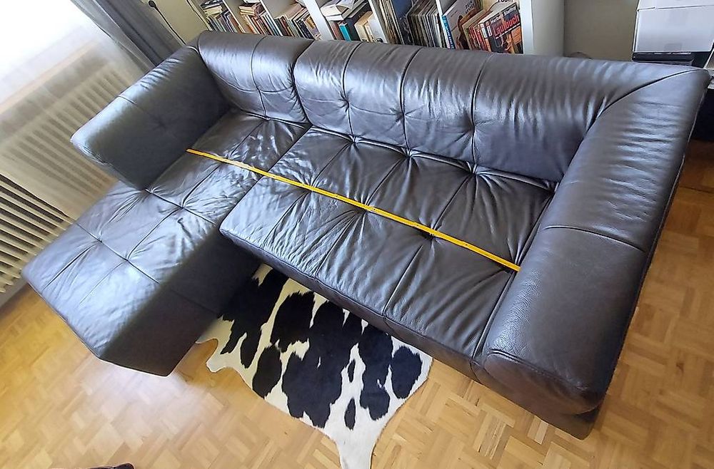 Ledercouch zu verkaufen. (Gebraucht) in Goldach für CHF 500 – nur ...