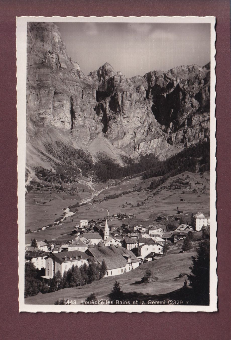 Cartoline postali: LOECHE-LES-BAINS - Gemmi – Usato da Pully venduto da nicecards