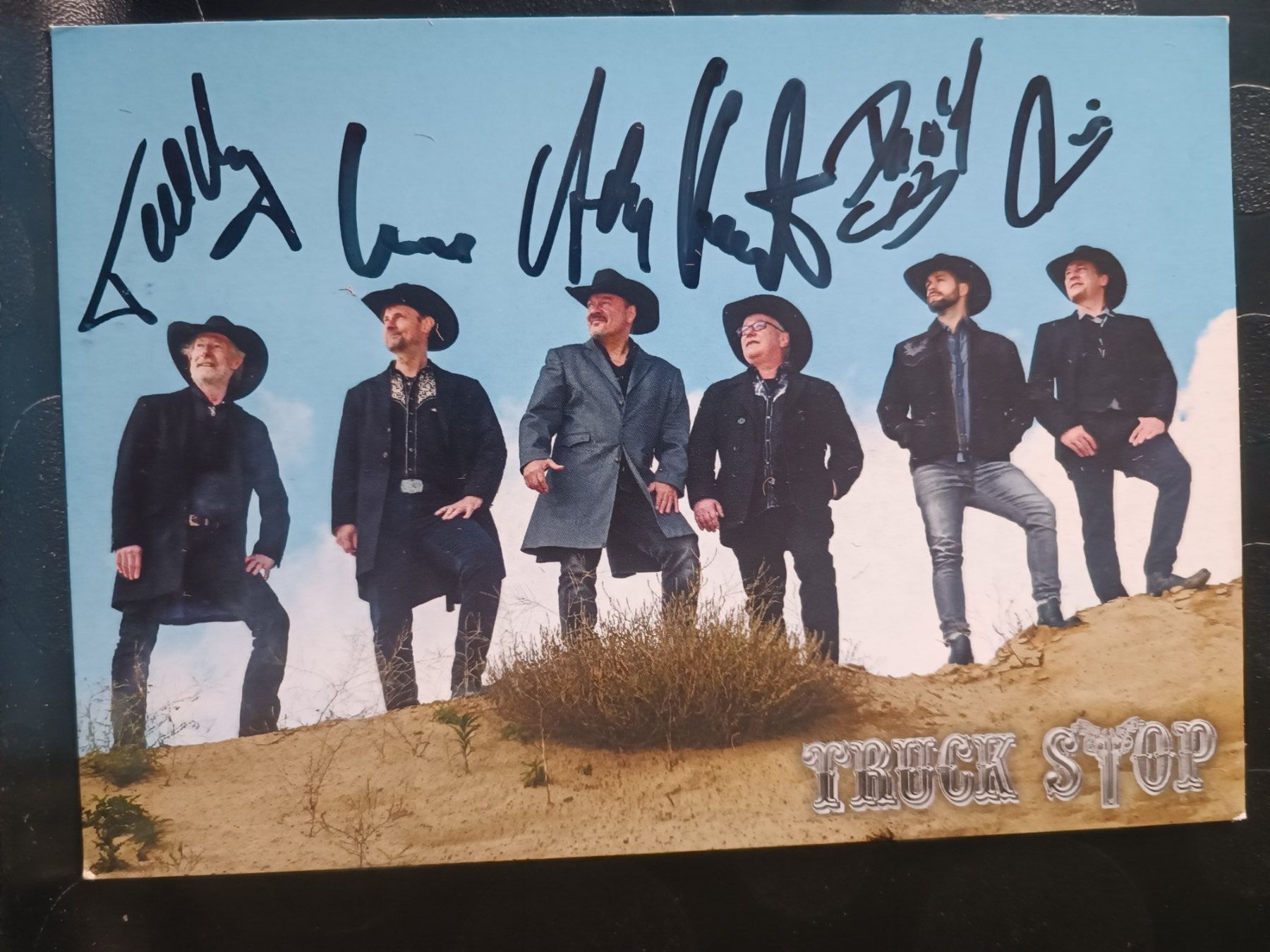 Autografi: Truck Stop -  handsignierte alte Karte – Usato da Menziken venduto da Artographs