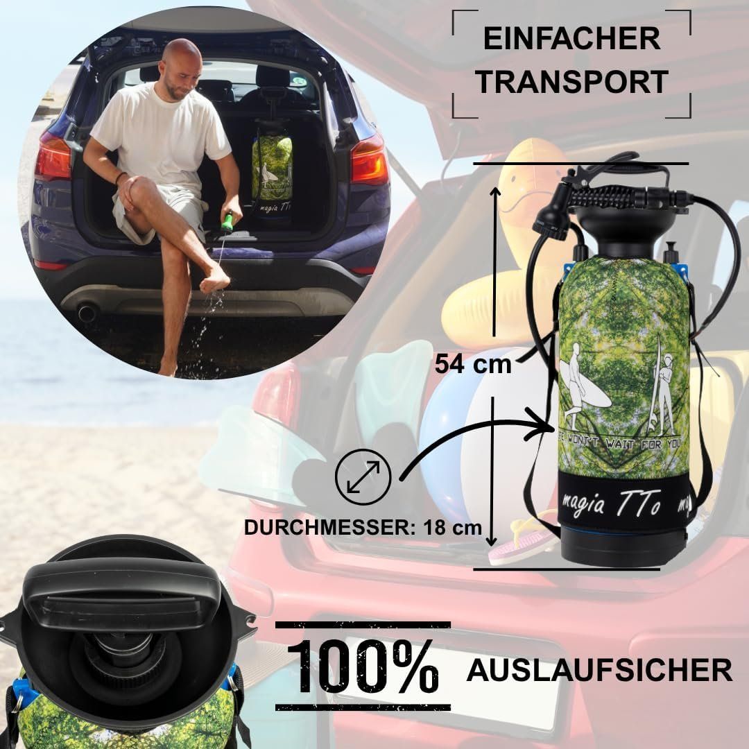 Duschen: Tragbare Campingdusche 8l mit Handpumpe – Neu und originalverpackt aus Root von raffi.95 5