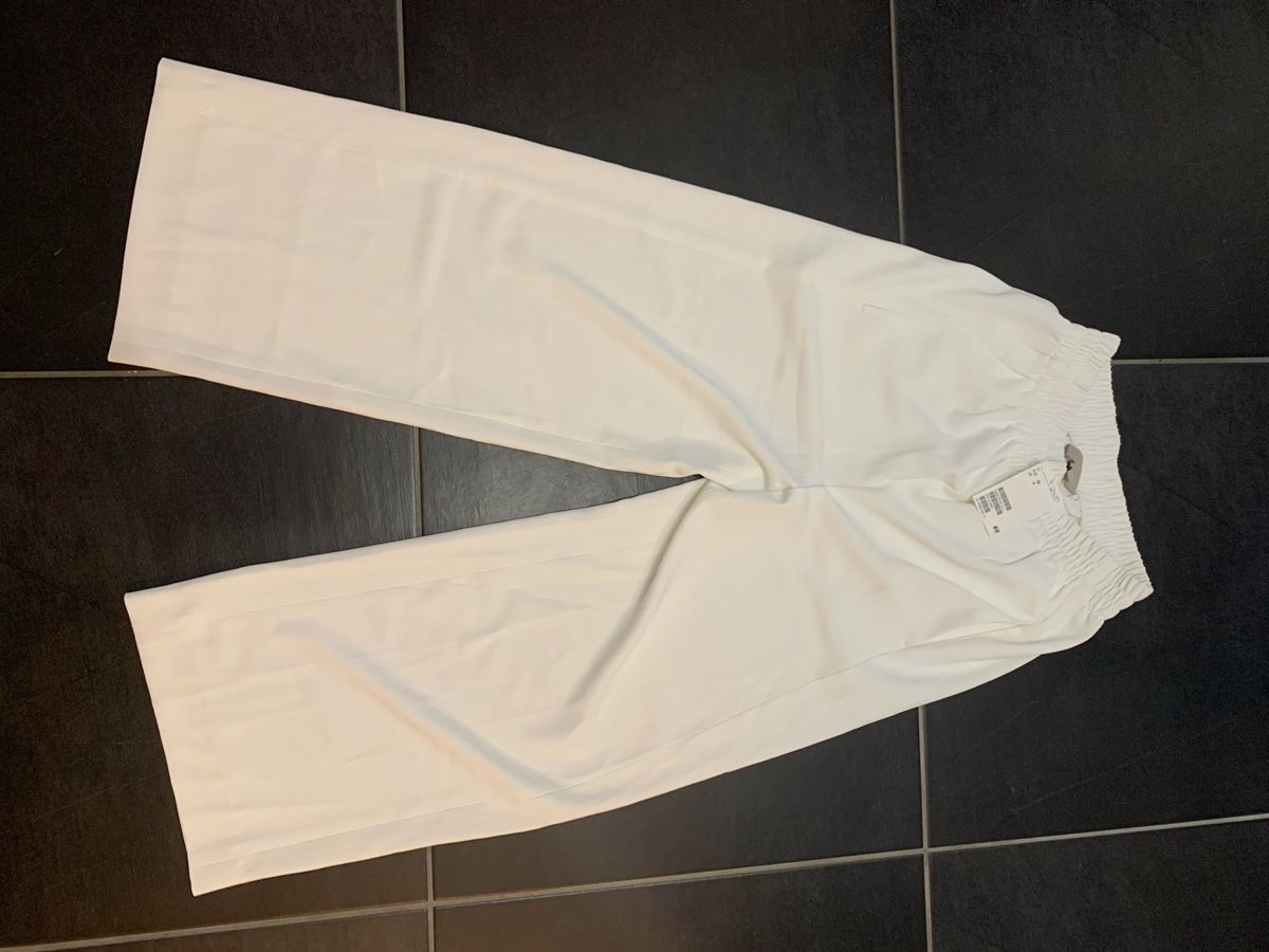 H&M Pantaloni: H&M weisse Hosen Gr. 32 – Nuovo e nell'imballaggio originale da Sevelen venduto da Ch_2026_1 1