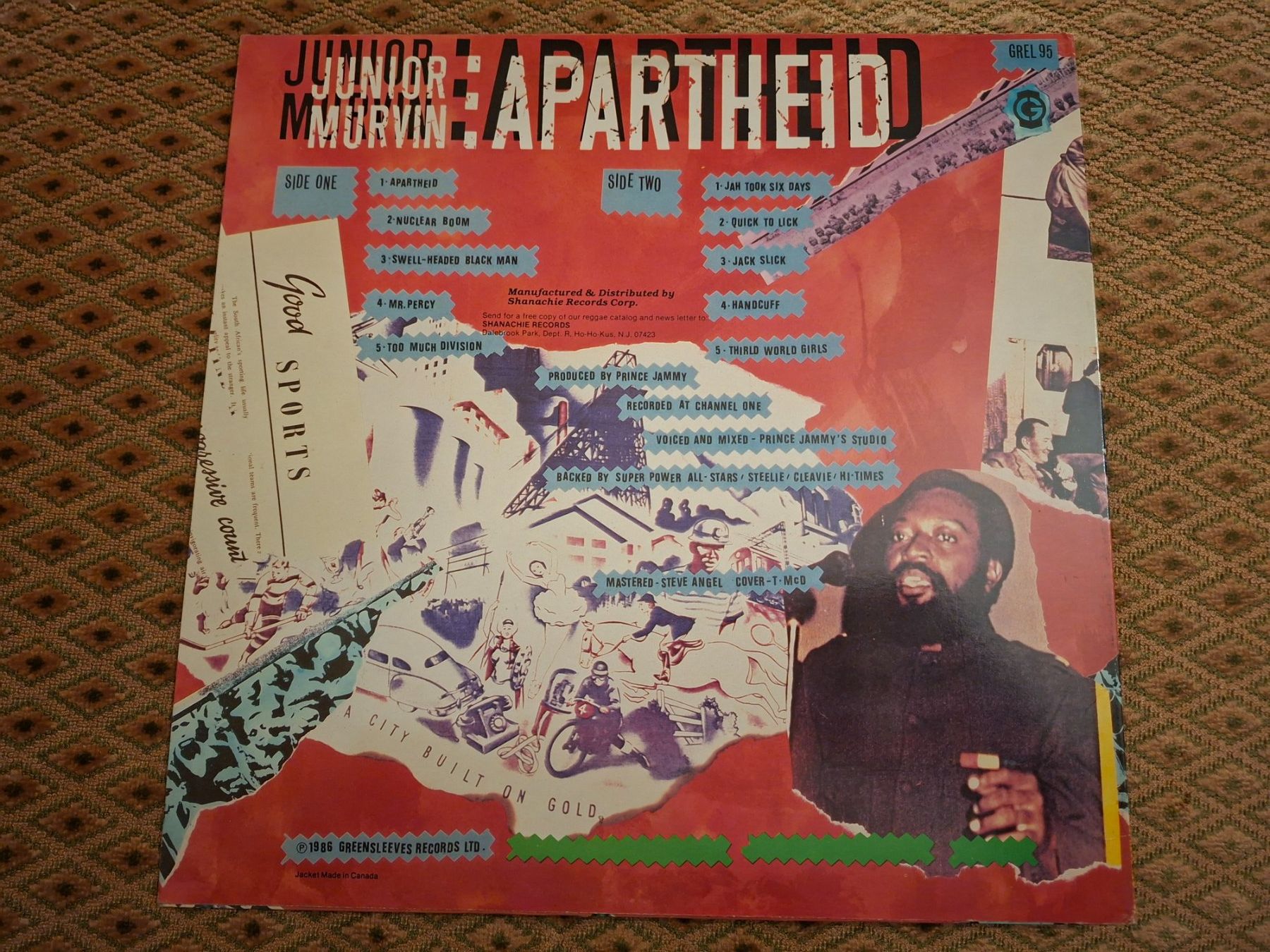Dischi in vinile: Reggae LP - Junior Murvin - Apartheid - 1986 – Usato da Bernex venduto da Wannabehasbeen01 1
