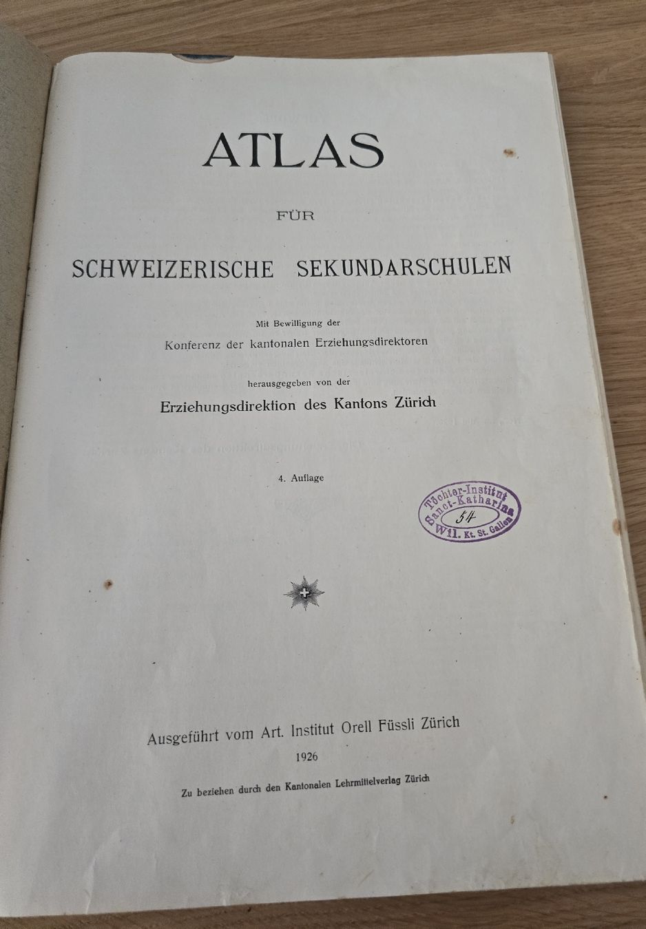 Livres: Alter Atlas  von 1926 – D'occasion à Geroldswil par Churla 3
