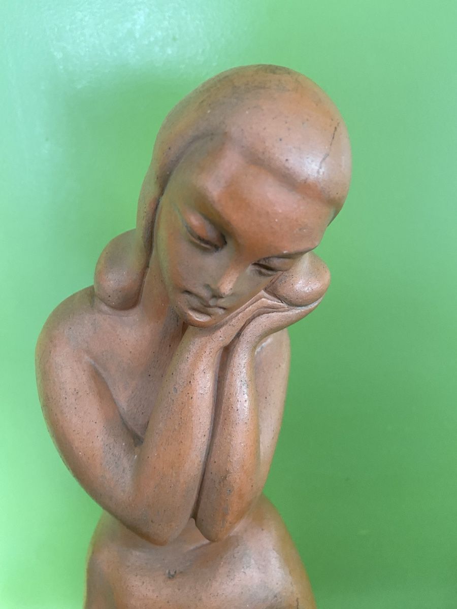 Figuren: Keramikfigur Frau – Gebraucht aus Baden von Sarahhedwig