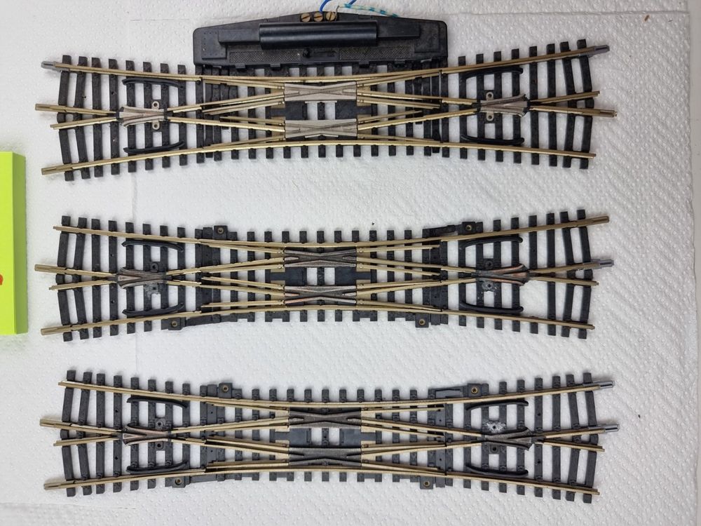 ROCO Weichen Set - 3 Doppelkreuzweichen - Spur H0 1:87 (Gebraucht) in ...