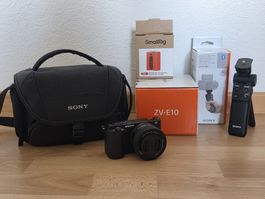 Sony Alpha ZV-E10 / Vlogging Kamera + Zubehör und Objektiv