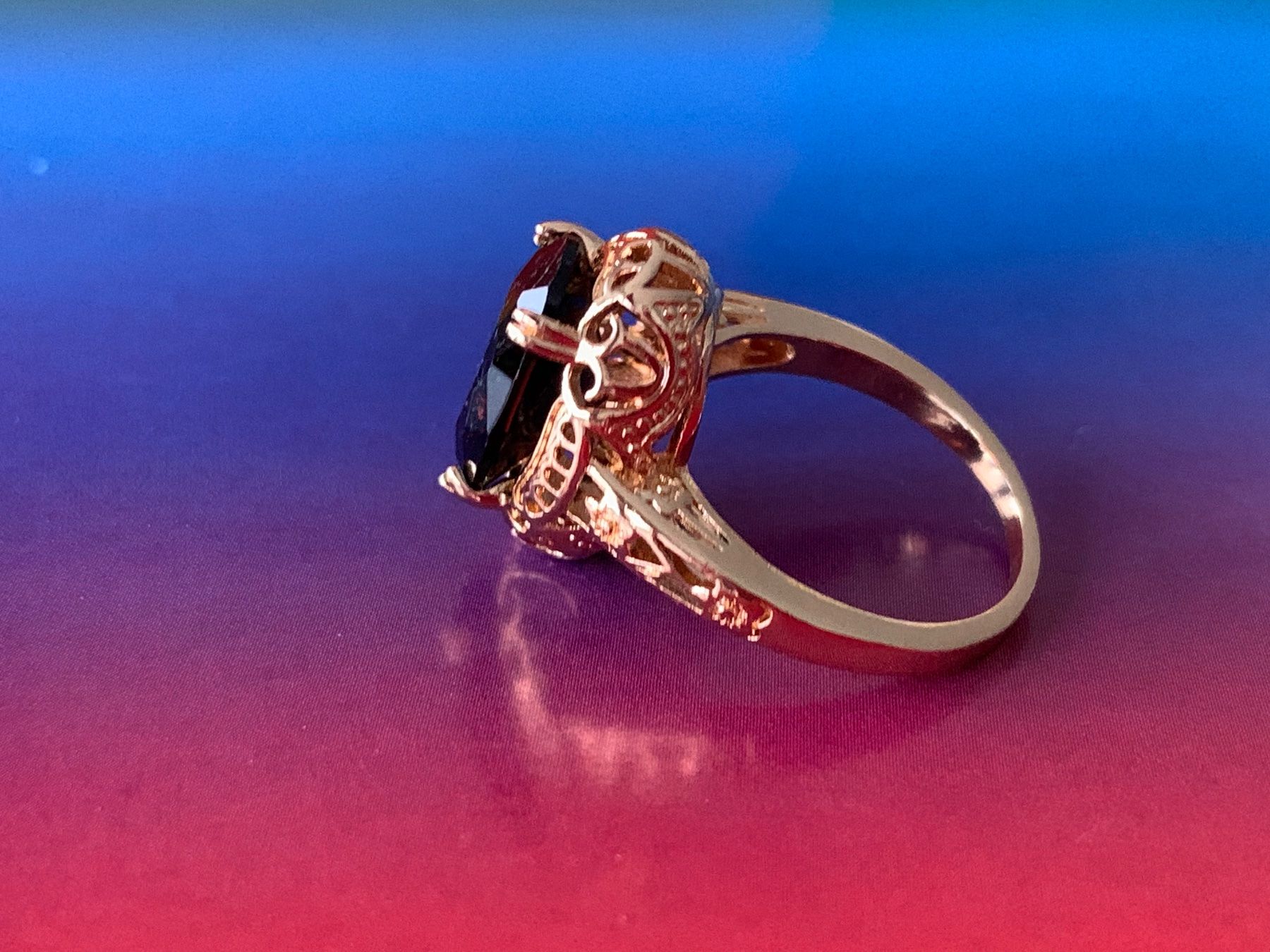 Ringe: Fingerring vergoldet Queen  55 – Gebraucht aus Dittingen von Bijoubelle 1