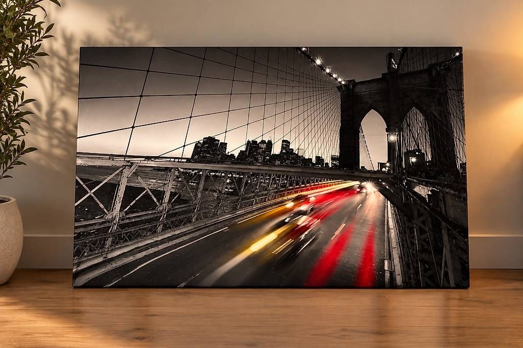 Foto & Immagini: Leinwandbild Brooklyn Bridge / New York – Usato da zug venduto da kpo_bn6f