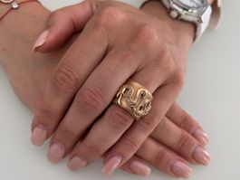 Bague bandeau Pomellato "Eva" Grand modèle.