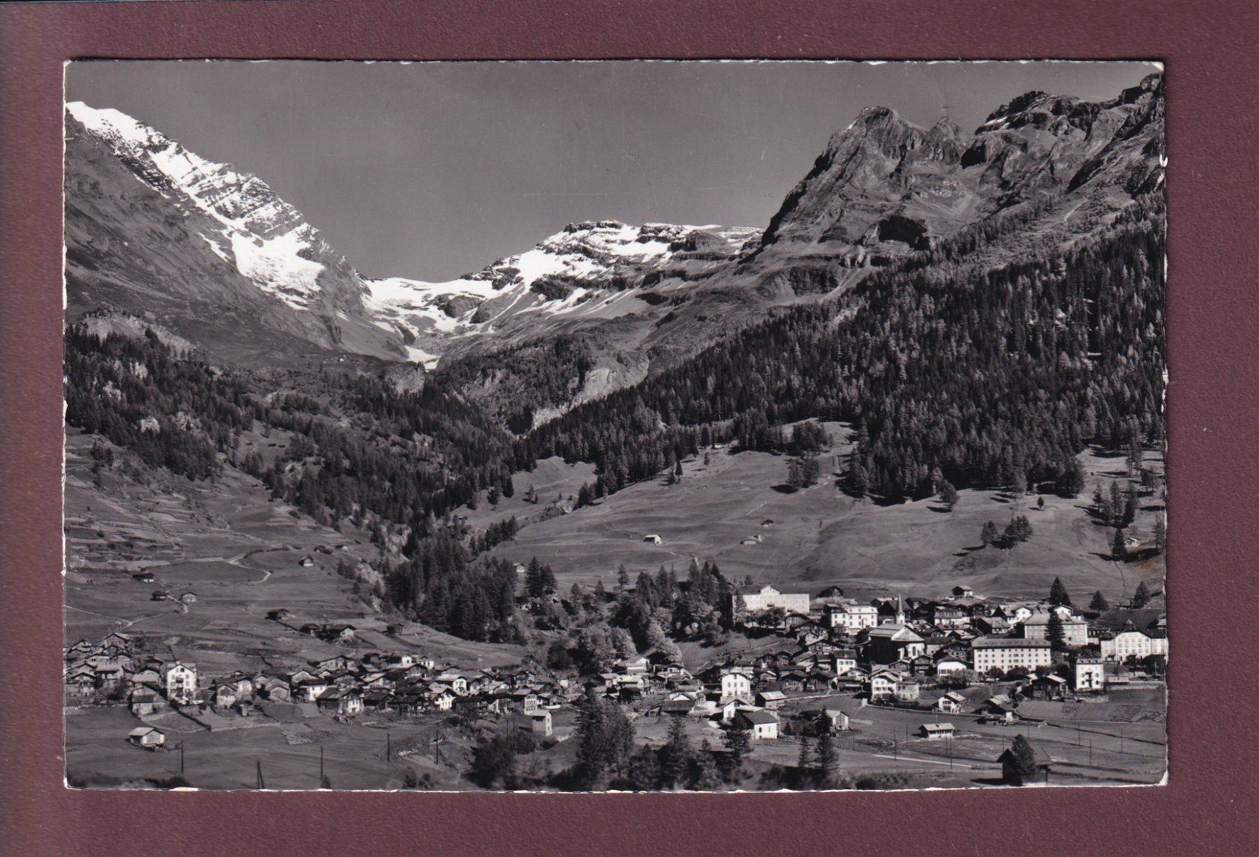 Cartoline postali: LEUKERBAD - Balmhorn - 1959 – Usato da Pully venduto da nicecards