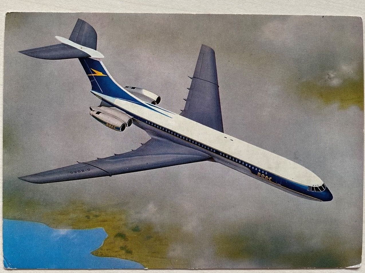Cartoline postali: Ansichtskarte VC-10 BOAC – Usato da Dübendorf venduto da Stoe26
