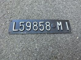 Nummernschild L59858 MI 