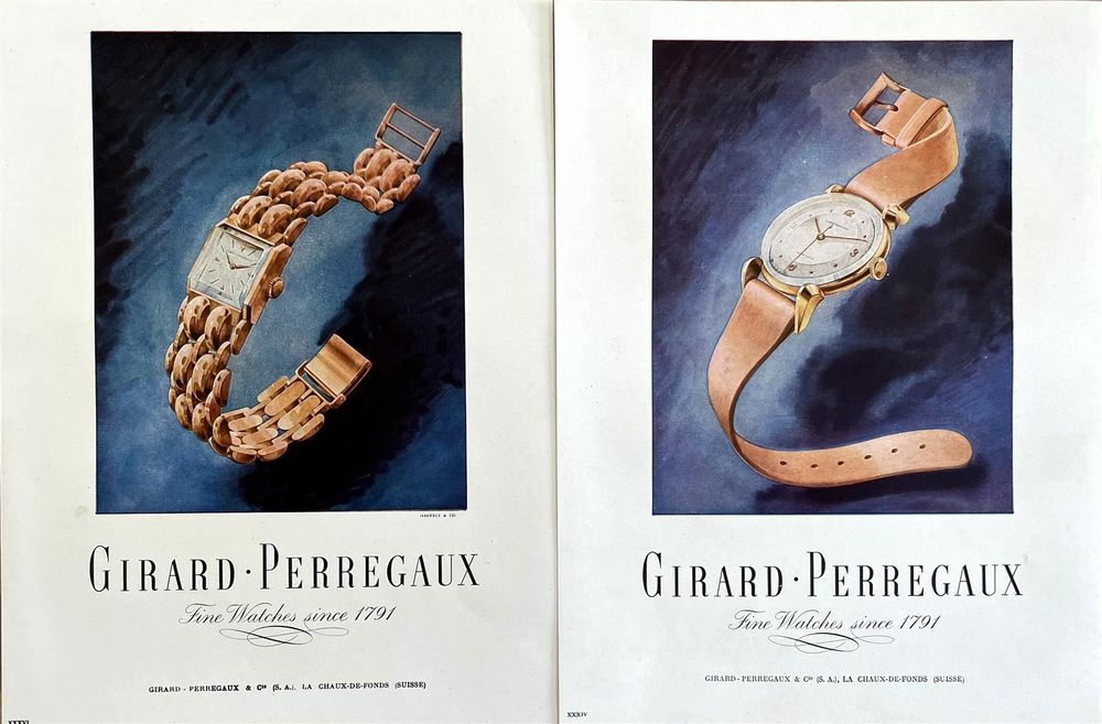 Girard Perregaux Watch 2 alte Werbungen Publicit s 1948 Kaufen