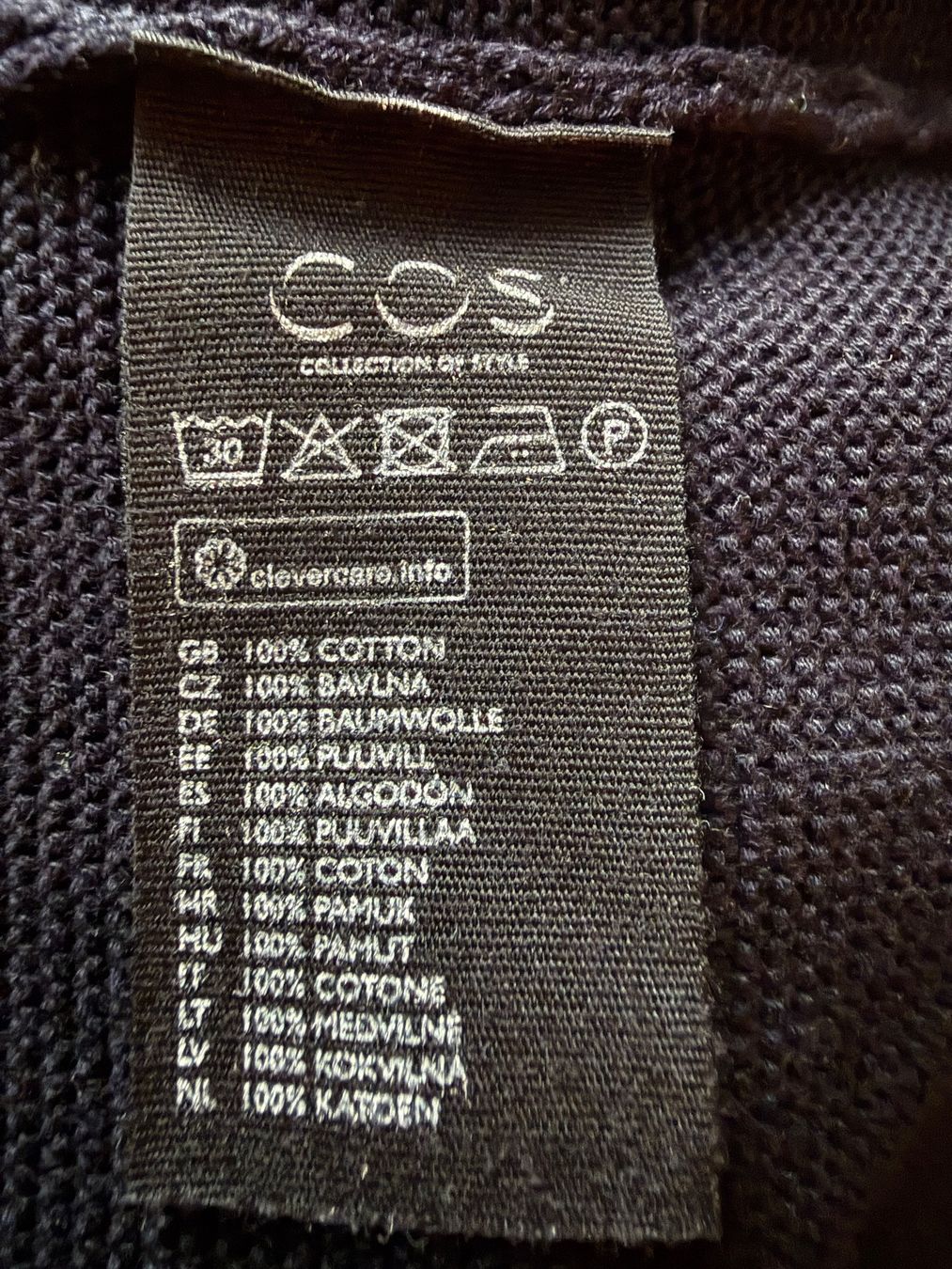 Cos Maglioni & Felpe: COS Longpullover, dunkelblau, 100% Baumwolle, guter Zustand – Usato da Zürich venduto da leo0105 1
