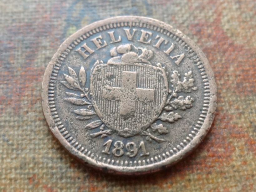 Alle Münzen: 1 Rp. 1891  (B) – Gebraucht aus Romanel-sur-Lausanne von Swift13